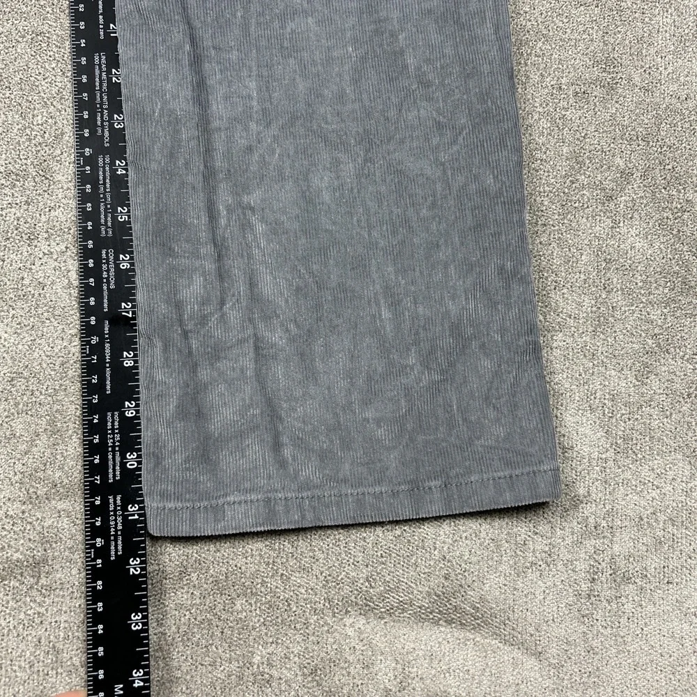 Brooks Brothers Pants Mens 34 x 32 Gray Corduroy 5 Pocket Chino Casual Stretch
